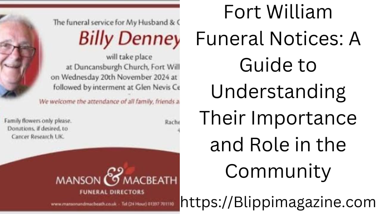 fort william funeral notices